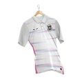 Custom White Pink Cricket T-shirt