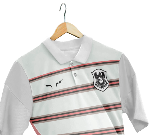 Custom White Stripe Cricket T-shirt